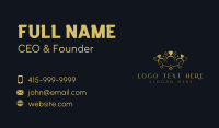 Golden Ring Crown Jewelry Business Card Design
