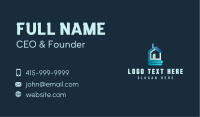 Blue Abstract House Business Card Image Preview