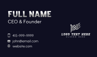 Checkered Race Flag Business Card Image Preview