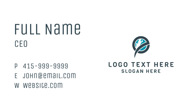 Corporate Global Agency  Business Card Design Image Preview
