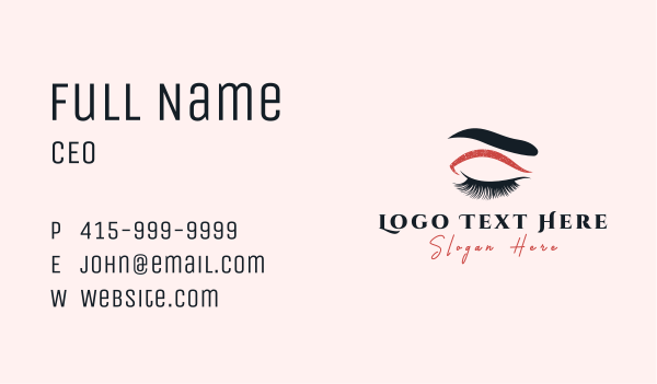 Beauty Eyelash Perm Business Card Design Image Preview