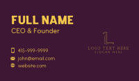 Feminine Gold Salon Business Card Image Preview