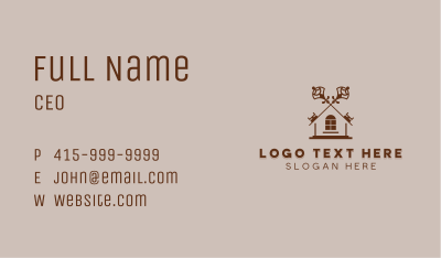 Real Estate Key Property Business Card Image Preview