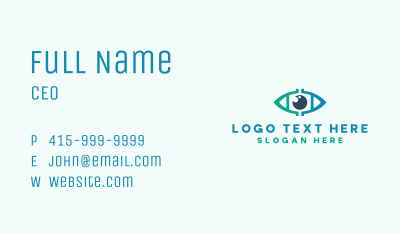 Eye CCTV Letter A Business Card Image Preview