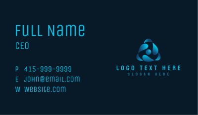 Cyber Tech Propeller Business Card Image Preview