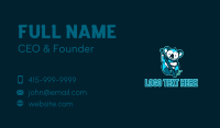 Blue Koala Mascot Business Card Preview