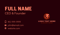 Electric Thunderbolt Power Business Card Image Preview