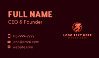 Electric Thunderbolt Power Business Card Preview