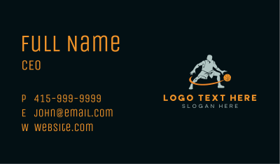 Professional Basketball Player Athlete Business Card Image Preview
