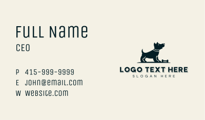 Puppy Dog Training Business Card Image Preview