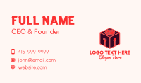 Sushi Restaurant Cube Business Card Image Preview