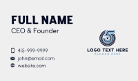 Brand Commemoration Number 5 Business Card Preview