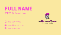 Cool Punk Rock Skull Business Card Design