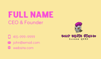 Cool Punk Rock Skull Business Card Image Preview