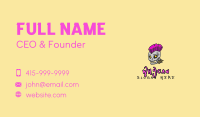 Cool Punk Rock Skull Business Card Image Preview