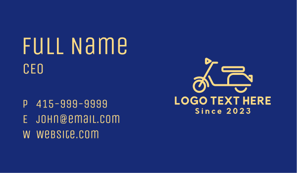 Electric Scooter Tour  Business Card Design Image Preview