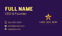 Pixel Gaming Star Business Card Preview