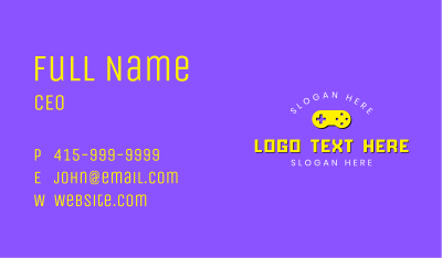 Electronic Gaming Console Business Card