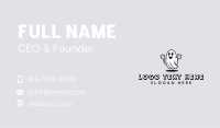 Smiling Scary Ghost Business Card Image Preview