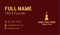 Yellow Violin Music Business Card Image Preview