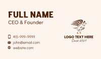 Minimalist Wild Eagle Business Card Image Preview