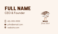 Minimalist Wild Eagle Business Card Image Preview