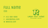 Graphic Gloss Letter R Business Card Image Preview