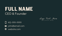 Fashion Brand Wordmark Business Card Image Preview