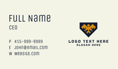 Geometric Bird Banner Business Card Image Preview