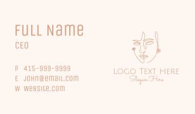 Beauty Cosmetic Face Business Card Image Preview