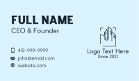Skyline Building Outline  Business Card Image Preview