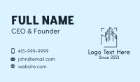 Skyline Building Outline  Business Card Design