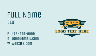 Vintage Car Garage Business Card Image Preview