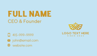 Gold Power Symbol Business Card Image Preview