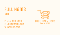 Market Grocery Cart  Business Card Image Preview