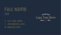 Classic Urban Gothic Letter Business Card Image Preview