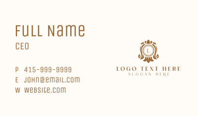 Luxury Royal Shield Business Card Image Preview