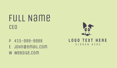 Dog Grooming Hygiene Business Card Image Preview