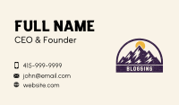 Mountain Summit Peak Business Card Image Preview