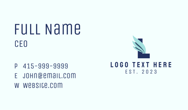 Freight Transport Letter L Business Card Design Image Preview