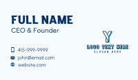 Consulting Company Letter Y Business Card Image Preview