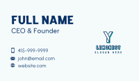 Consulting Company Letter Y Business Card Design