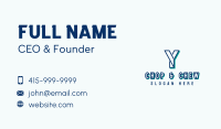 Consulting Company Letter Y Business Card Image Preview