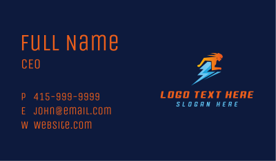 Fast Human Lightning Business Card Image Preview