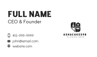 Black Construction House  Business Card Image Preview