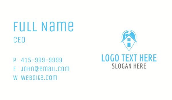 Home Pin Location Business Card Design Image Preview