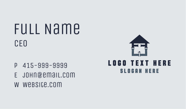Plumbing House Pipe Business Card Design Image Preview