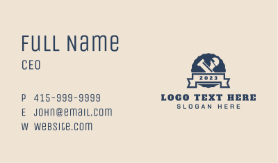 Pipe Wrench Plumbing Business Card Image Preview