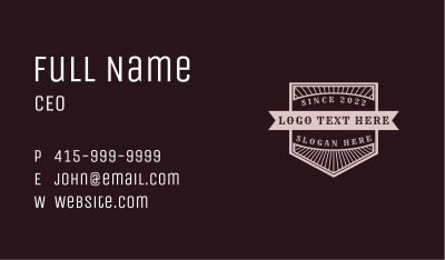 Vintage Western Brand Business Card Image Preview