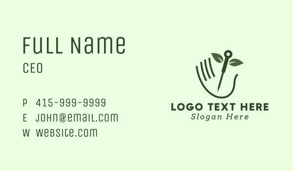 Natural Hand Acupuncture Business Card Design Image Preview
